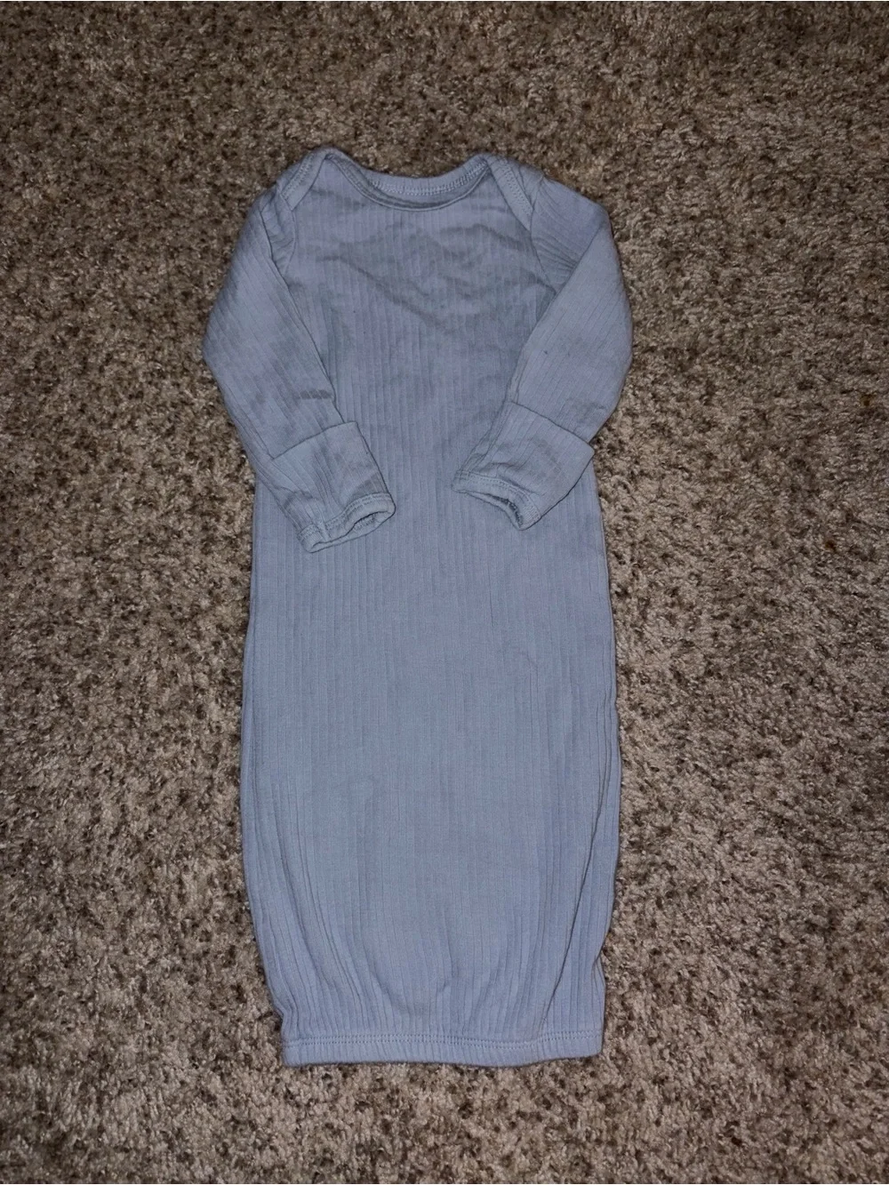 Carter's Light Blue Ribbed Sleep Gown